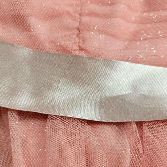 Teeze Me Strapless pink glitter dress, party homec - Picture 9 of 11